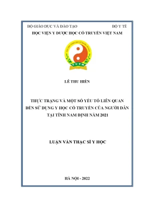 Thực Trạng Sử Dụng Y Học Cổ Truyền Tại Tỉnh Nam Định Năm