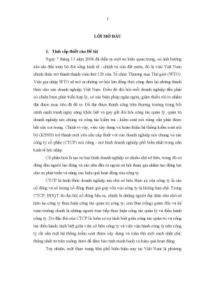 Hoàn thiện hệ thống kiểm soát nội bộ trong các công ty
