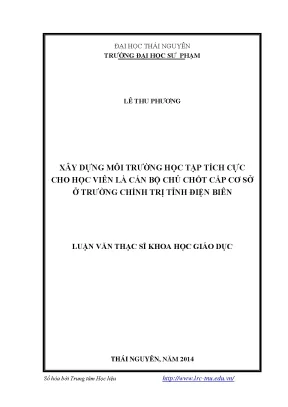 Xây Dựng Môi Trường Học Tập Tích Cực Cho Cán Bộ Chủ Chốt