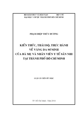 Nghiên Cứu Kiến Thức và Thực Hành Về Vàng Da Sơ Sinh Tại 