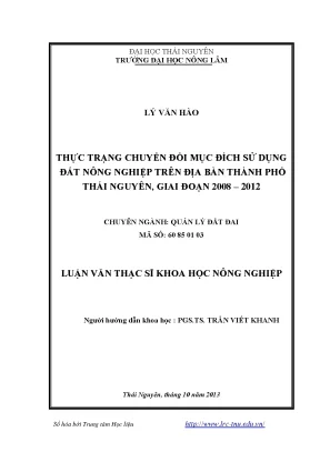Thực Trạng Chuyển Đổi Mục Đích Sử Dụng Đất Nông Nghiệp