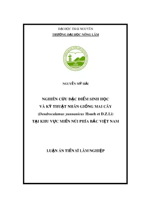Nghiên Cứu Đặc Điểm Sinh Học và Kỹ Thuật Nhân Giống Mai 