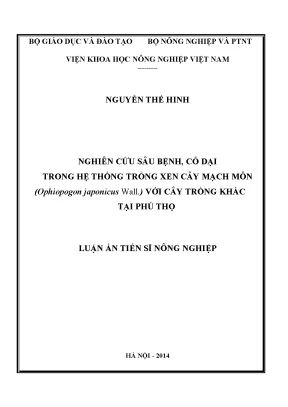 Nghiên Cứu Sâu Bệnh và Cỏ Dại Trong Hệ Thống Trồng Xen