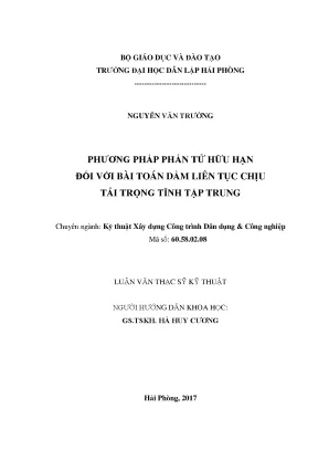 Phương Pháp Phần Tử Hữu Hạn Trong Tính Toán Dầm Liên Tục