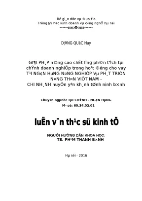 Nâng cao chất lượng phân tích tài chính doanh nghiệp