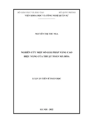 Nâng Cao Hiệu Năng Thuật Toán Mã Hóa: Nghiên Cứu và Giải 