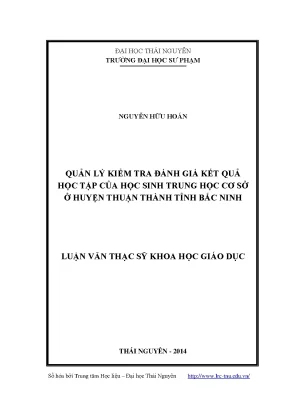 Quản Lý Kiểm Tra Đánh Giá Kết Quả Học Tập Học Sinh Trung