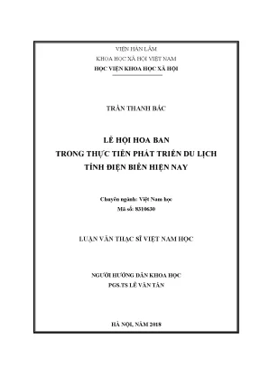 Lễ Hội Hoa Ban: Phát Triển Du Lịch Tỉnh Điện Biên