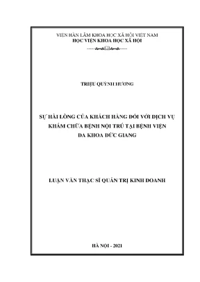 Nâng Cao Sự Hài Lòng Của Khách Hàng Tại Bệnh Viện Đa