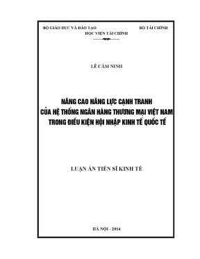 Nâng Cao Năng Lực Cạnh Tranh Của Hệ Thống Ngân Hàng