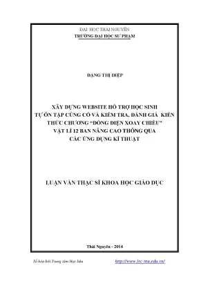 Xây Dựng Website Hỗ Trợ Học Sinh Ôn Tập Vật Lý 12