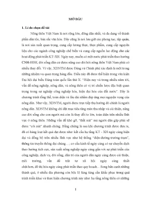 Xây Dựng Nông Thôn Mới Tại Huyện Thuận Thành, Bắc Ninh