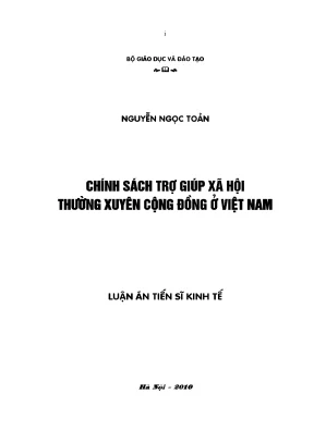 Chính Sách Trợ Giúp Xã Hội Thường Xuyên Tại Việt Nam