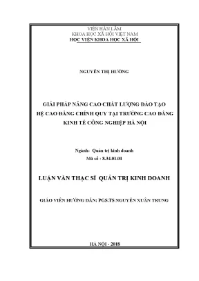 Giải Pháp Nâng Cao Chất Lượng Đào Tạo Cao Đẳng Tại Hà Nội