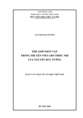 Thế Giới Nhân Vật Trong Truyện Viết Cho Thiếu Nhi Của