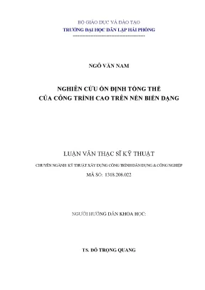 Nghiên Cứu Ổn Định Tổng Thể Công Trình Cao Tại Hải Phòng