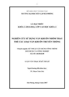 Nghiên Cứu Ứng Dụng Ván Khuôn Nhôm Trong Xây Dựng Nhà