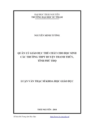 Quản Lý Giáo Dục Thể Chất Tại Các Trường THPT Huyện