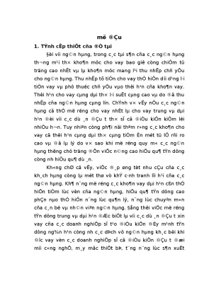 Giải pháp nâng cao hiệu quả cho vay dự án đầu tư trung