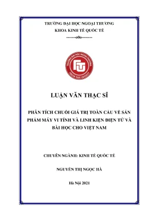 Phân Tích Chuỗi Giá Trị Toàn Cầu Ngành Máy Vi Tính và