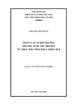 Pháp Luật Bồi Thường Đất Đai Tại Thừa Thiên Huế: Thực