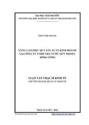 Nâng Cao Hiệu Quả Sản Xuất Kinh Doanh Tại Công Ty TNHH