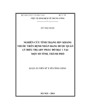 Nghiên cứu HIV kháng thuốc trên bệnh nhân điều trị ARV