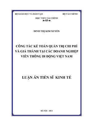 Công Tác Kế Toán Quản Trị Chi Phí và Giá Thành tại Doanh