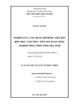 Nghiên Cứu Mô Hình Liên Kết Bốn Nhà Trong Phát Triển