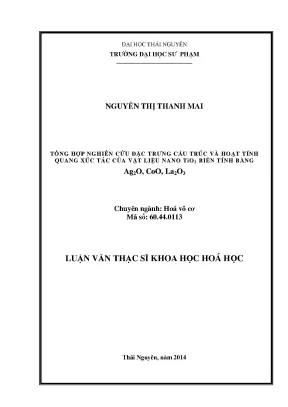 Nghiên Cứu Vật Liệu Nano TiO2 Biến Tính và Ứng Dụng
