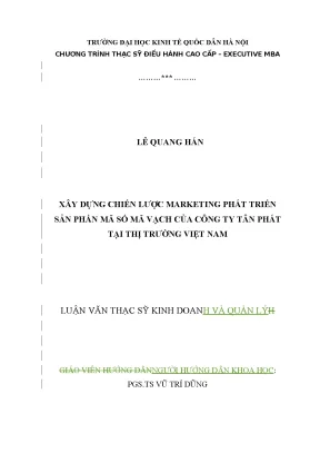 Chiến Lược Marketing Phát Triển Sản Phẩm Mã Số Mã Vạch 