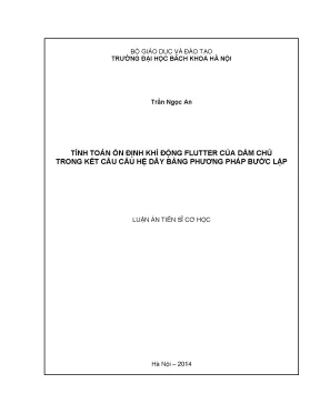 Nghiên Cứu Tính Toán Ổn Định Khí Động Flutter Của Dầm