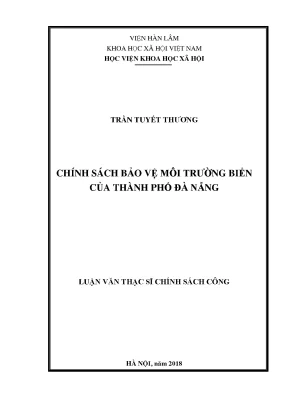 Chính Sách Bảo Vệ Môi Trường Biển Tại Đà Nẵng: Thực