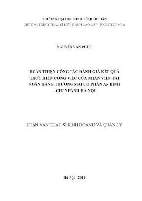 Đánh Giá Kết Quả Thực Hiện Công Việc Tại Ngân Hàng 