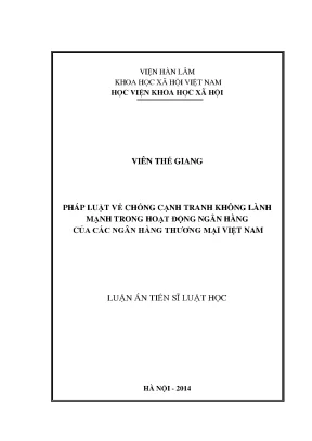 Pháp Luật Chống Cạnh Tranh Không Lành Mạnh Trong Ngân