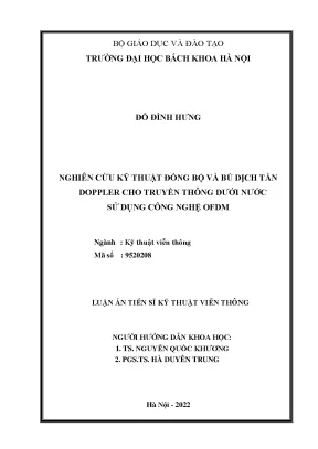 Nghiên Cứu Kỹ Thuật Đồng Bộ và Bù Dịch Tần Doppler trong