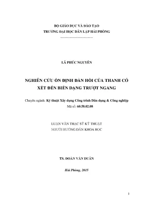 Nghiên Cứu Ổn Định Đàn Hồi Của Thanh Chịu Tác Động Tĩnh