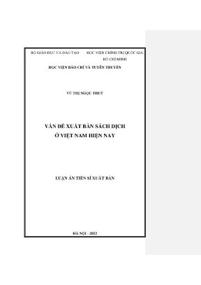 Xuất Bản Sách Dịch Ở Việt Nam: Thực Trạng, Thách Thức và 