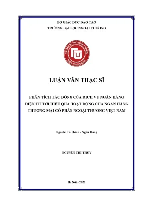 Tác Động Của Dịch Vụ Ngân Hàng Điện Tử Đến Hiệu Quả Hoạt