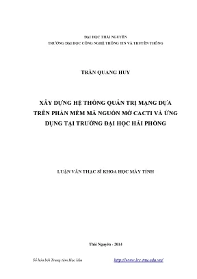 Xây Dựng Hệ Thống Quản Trị Mạng Mở CACTI Tại Đại Học Hải