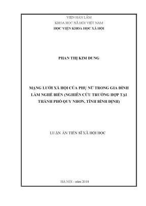 Mạng Lưới Xã Hội Của Phụ Nữ Nghề Biển Tại Quy Nhơn