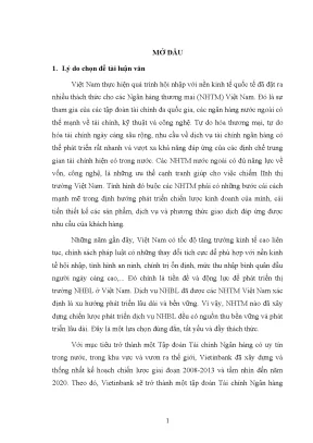 Phát Triển Dịch Vụ Ngân Hàng Bán Lẻ Tại Vietinbank: Chi