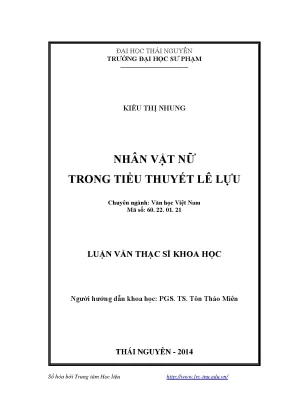 Khám Phá Nhân Vật Nữ Trong Tiểu Thuyết Lê Lựu