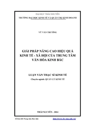 Giải Pháp Nâng Cao Hiệu Quả Kinh Tế - Xã Hội Tại Trung