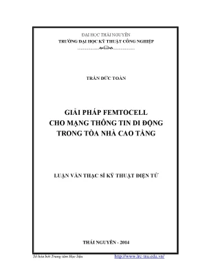Giải Pháp Femtocell Tối Ưu Cho Mạng Di Động Trong Tòa