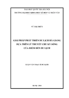 Giải Pháp Phát Triển Du Lịch Hà Giang Dựa Trên Lý Thuyết