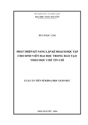 Phát Triển Kỹ Năng Lập Kế Hoạch Học Tập Cho Sinh Viên 