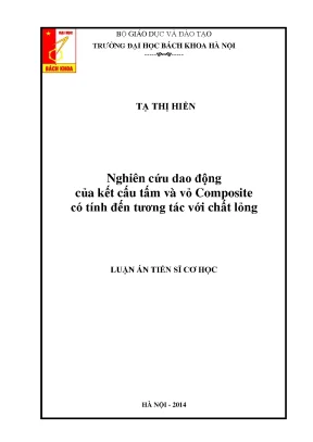 Nghiên Cứu Dao Động Của Kết Cấu Tấm Và Vỏ Composite 