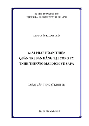 Giải Pháp Tối Ưu Quản Trị Bán Hàng Tại Công Ty TNHH