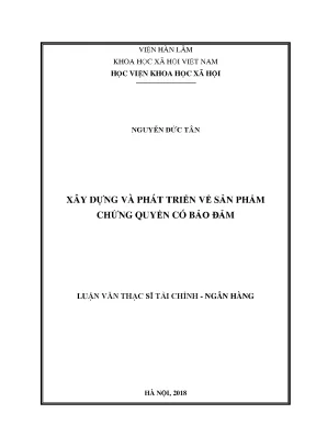 Phát Triển Sản Phẩm Chứng Quyền Có Bảo Đảm Tại Việt Nam